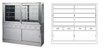 器械戸棚｜製品案内｜器械戸棚・医療戸棚・薬局用調剤台の製造販売を